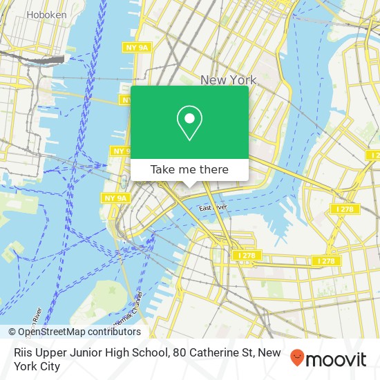 Mapa de Riis Upper Junior High School, 80 Catherine St