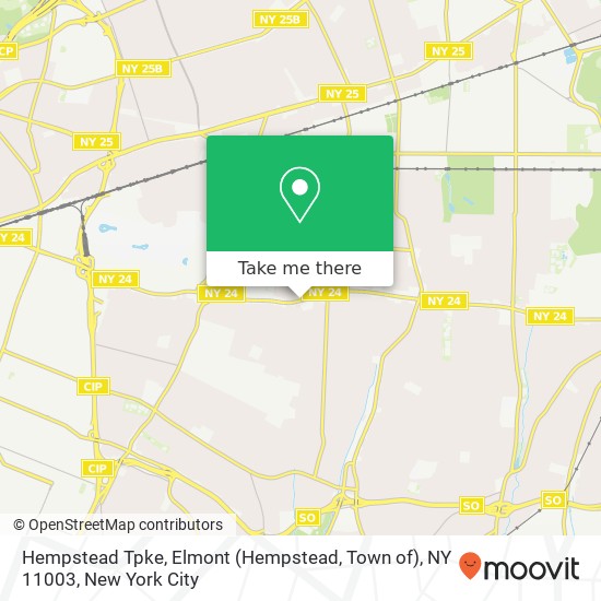 Mapa de Hempstead Tpke, Elmont (Hempstead, Town of), NY 11003