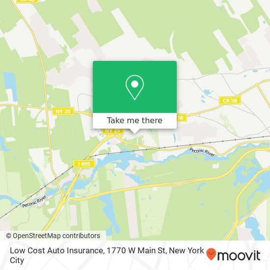 Mapa de Low Cost Auto Insurance, 1770 W Main St