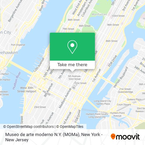 Museo de arte moderno N.Y. (MOMa) map