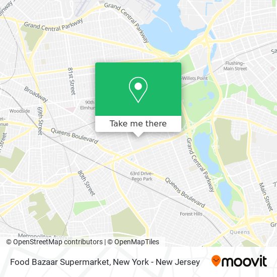 Mapa de Food Bazaar Supermarket