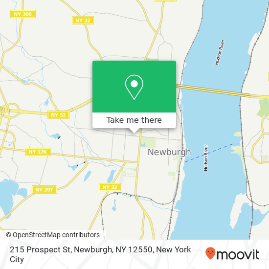 215 Prospect St, Newburgh, NY 12550 map