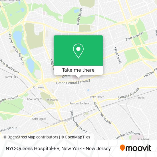 Mapa de NYC-Queens Hospital-ER