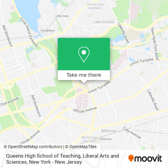 Queens High School of Teaching, Liberal Arts and Sciences map