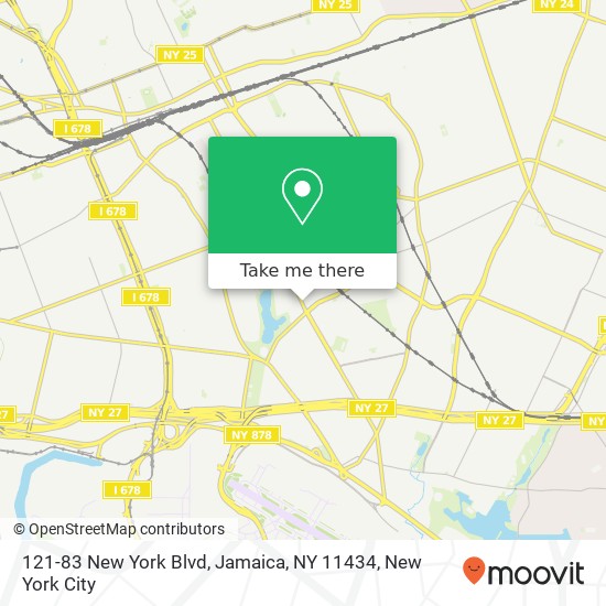 Mapa de 121-83 New York Blvd, Jamaica, NY 11434