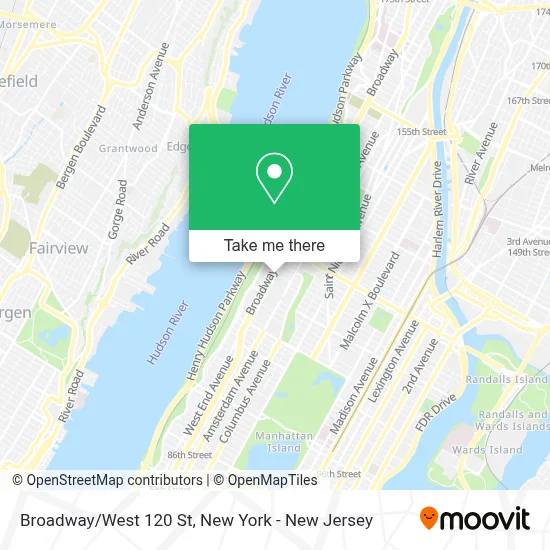 How to Get to Broadway/West 120 St in Manhattan by Subway, Bus or Train?