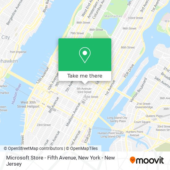 Microsoft Store - Fifth Avenue map