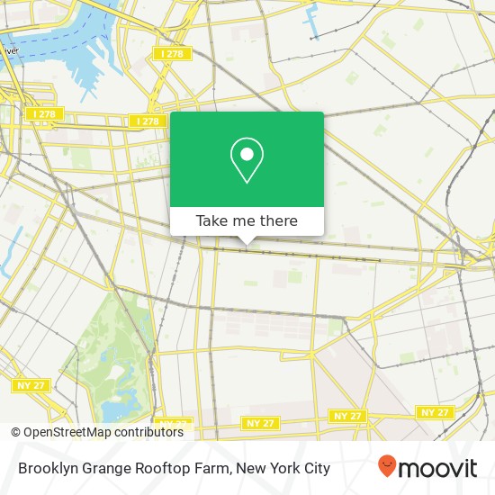 Mapa de Brooklyn Grange Rooftop Farm