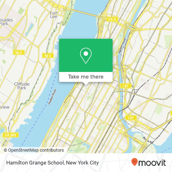 Mapa de Hamilton Grange School, 500 W 138th St