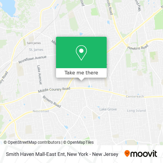 Mapa de Smith Haven Mall-East Ent