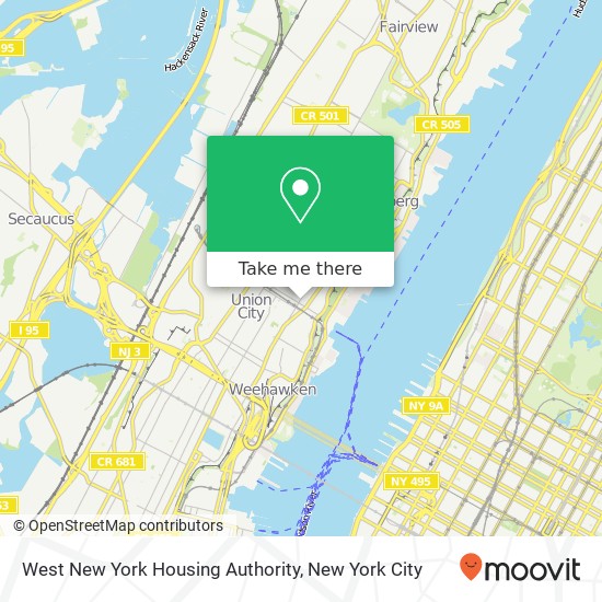 Mapa de West New York Housing Authority