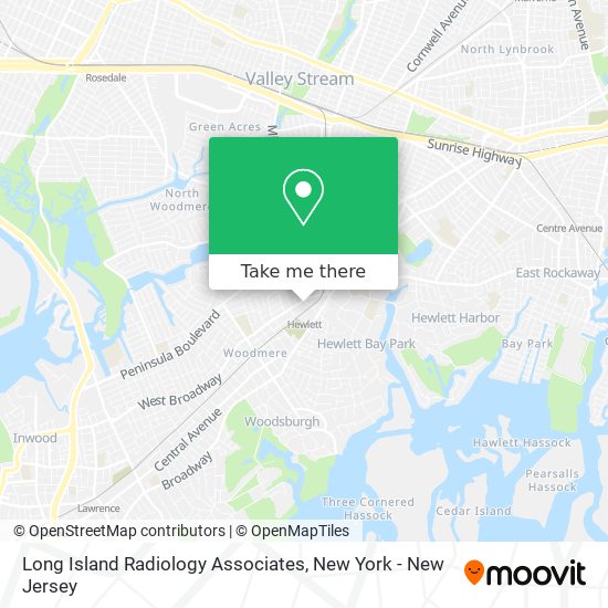 Mapa de Long Island Radiology Associates