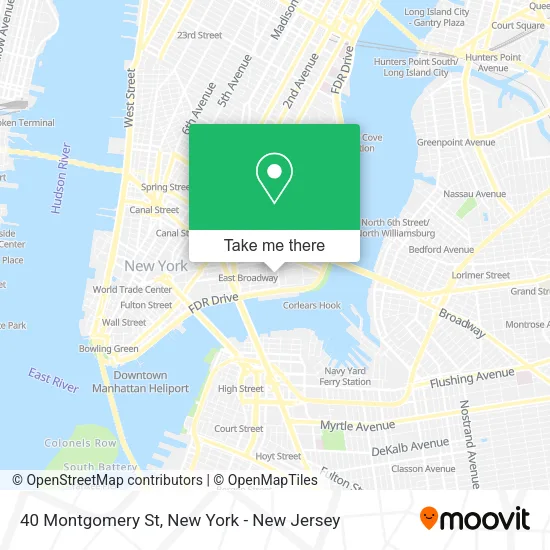 Mapa de 40 Montgomery St