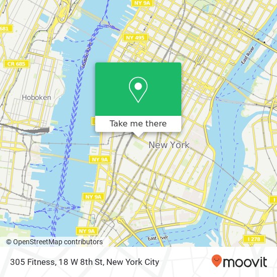 305 Fitness, 18 W 8th St map