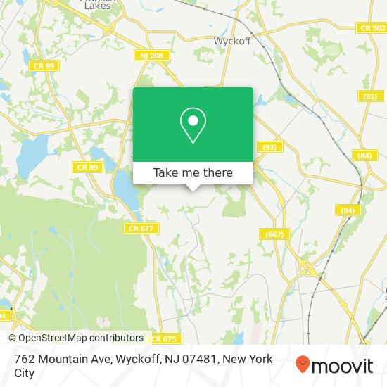 762 Mountain Ave, Wyckoff, NJ 07481 map