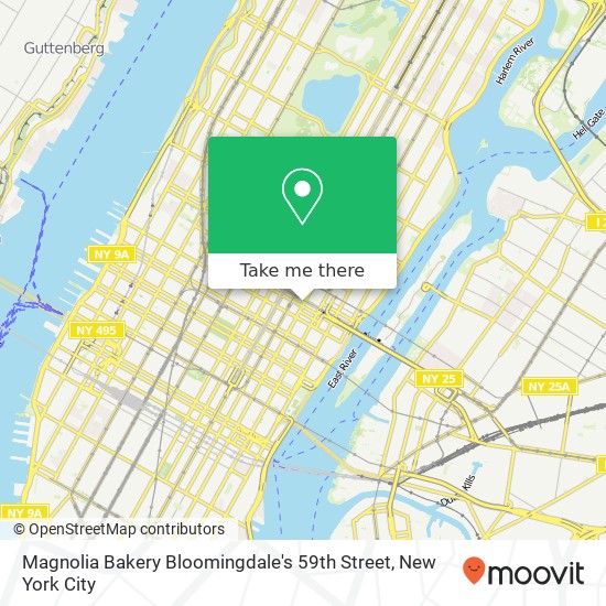 Magnolia Bakery Bloomingdale's 59th Street map