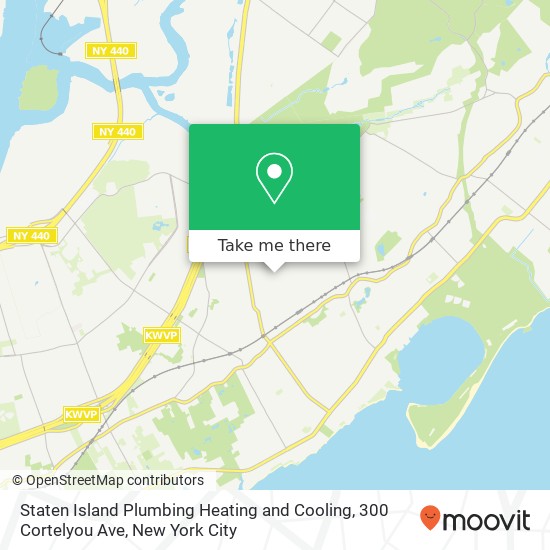 Mapa de Staten Island Plumbing Heating and Cooling, 300 Cortelyou Ave