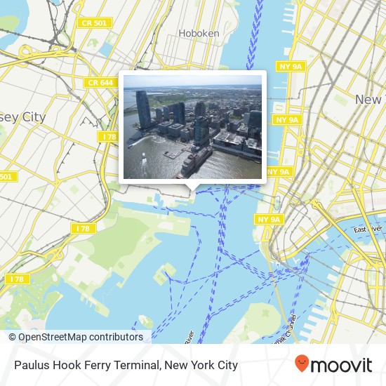 Mapa de Paulus Hook Ferry Terminal