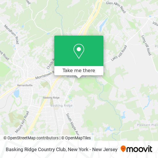 Basking Ridge Country Club map