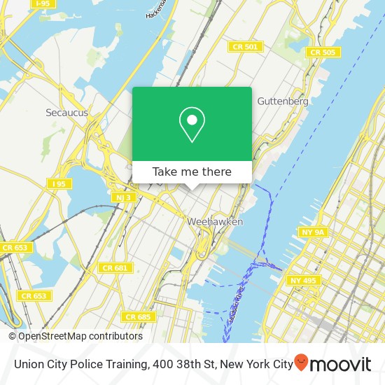 Mapa de Union City Police Training, 400 38th St