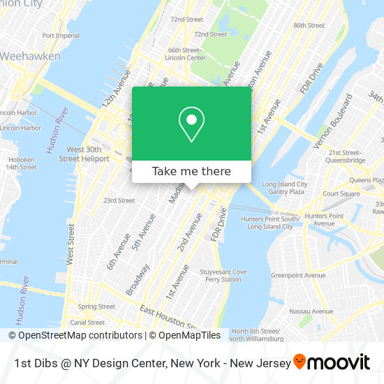 Mapa de 1st Dibs @ NY Design Center