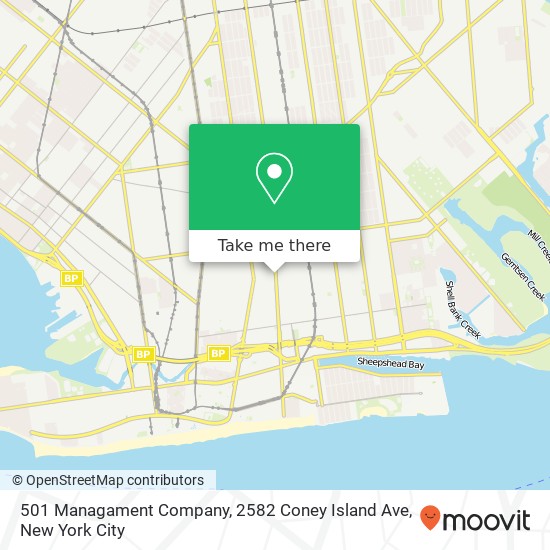 501 Managament Company, 2582 Coney Island Ave map