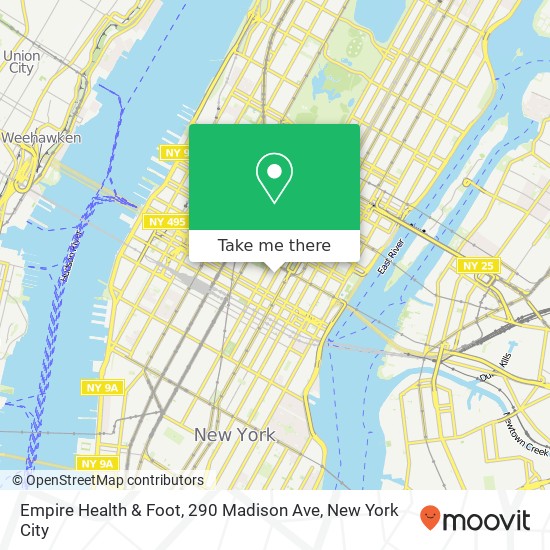 Empire Health & Foot, 290 Madison Ave map