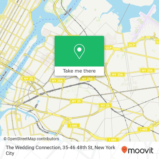 Mapa de The Wedding Connection, 35-46 48th St
