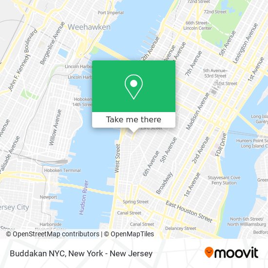 Buddakan NYC map