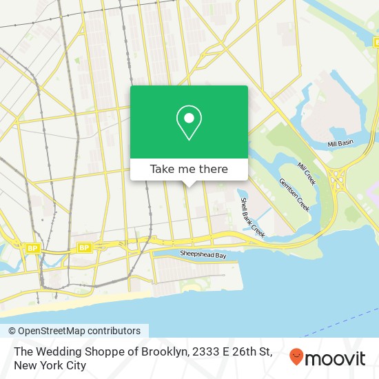 The Wedding Shoppe of Brooklyn, 2333 E 26th St map