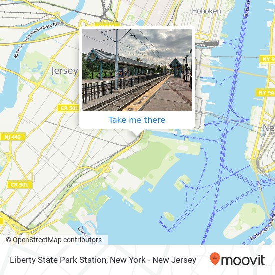Liberty State Park Station map