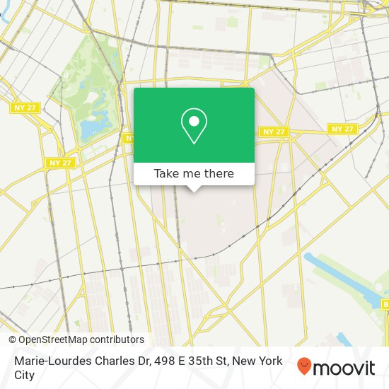Mapa de Marie-Lourdes Charles Dr, 498 E 35th St