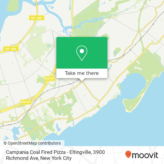 Mapa de Campania Coal Fired Pizza - Eltingville, 3900 Richmond Ave