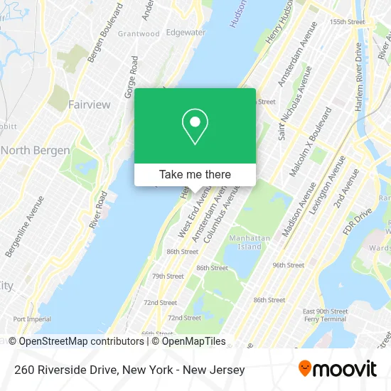 260 Riverside Drive map