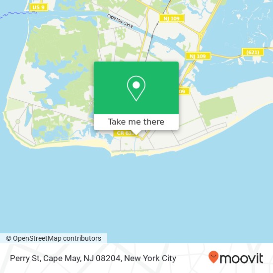 Mapa de Perry St, Cape May, NJ 08204