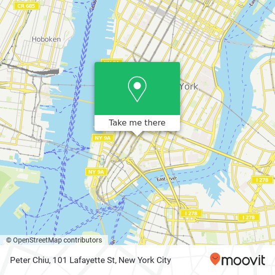 Mapa de Peter Chiu, 101 Lafayette St