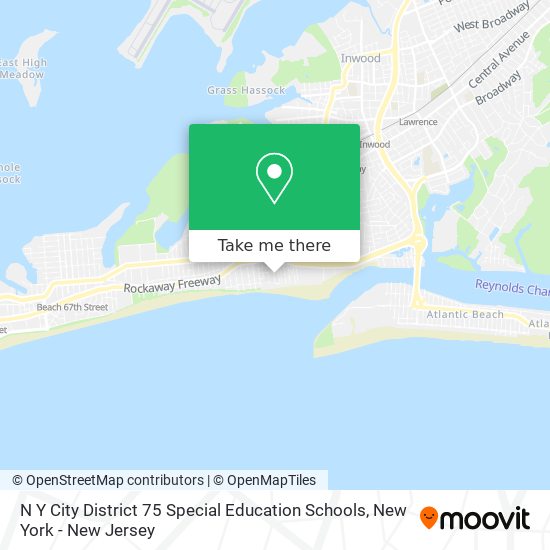 N Y City District 75 Special Education Schools map