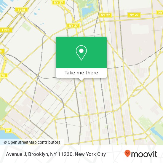 Mapa de Avenue J, Brooklyn, NY 11230
