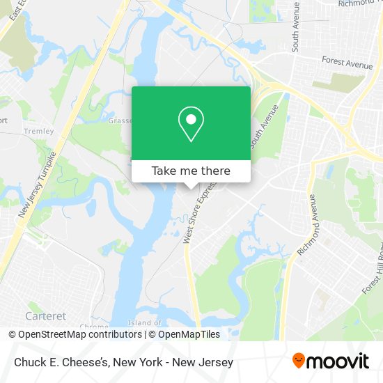 Chuck E. Cheese’s map