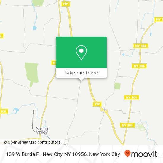 Mapa de 139 W Burda Pl, New City, NY 10956
