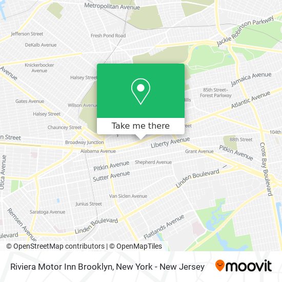 Mapa de Riviera Motor Inn Brooklyn