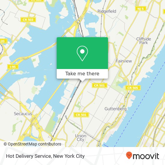 Hot Delivery Service map