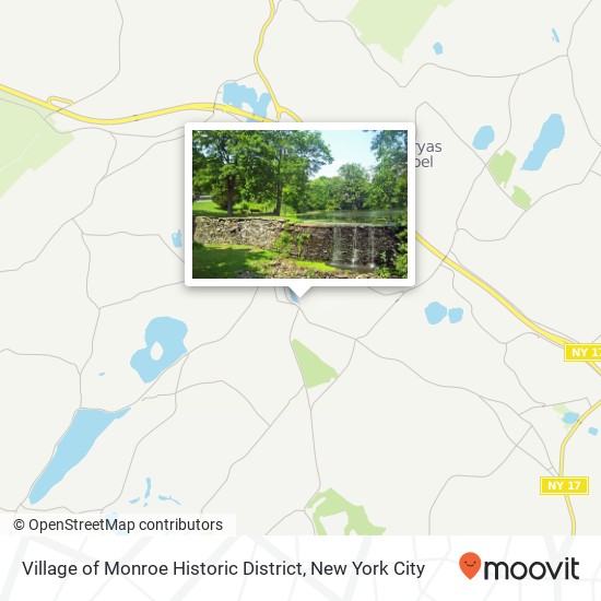 Village of Monroe Historic District map