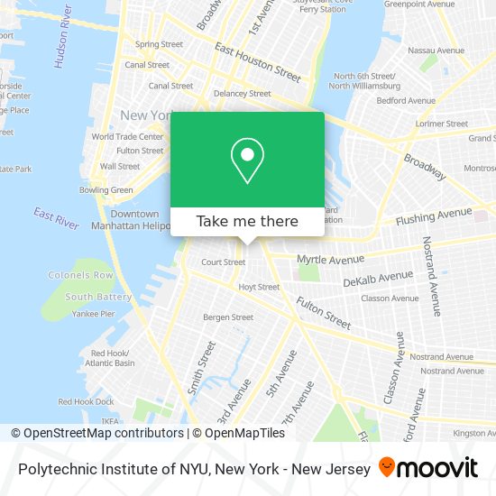 Mapa de Polytechnic Institute of NYU