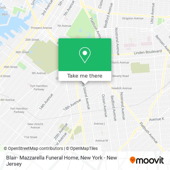 Blair- Mazzarella Funeral Home map