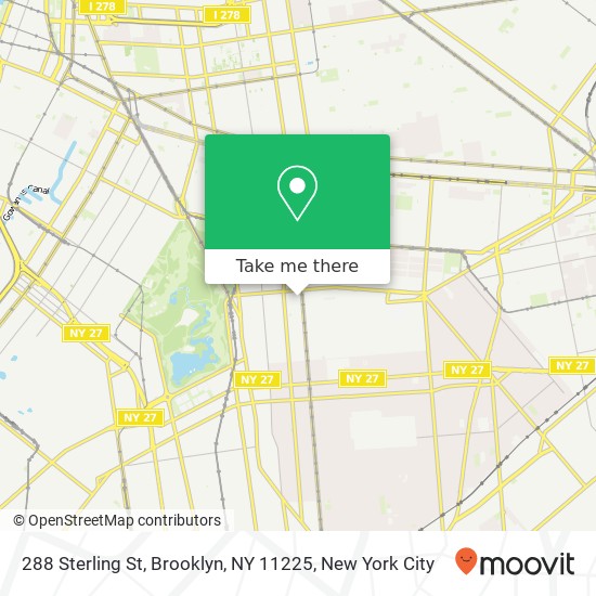 288 Sterling St, Brooklyn, NY 11225 map