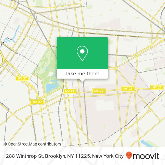 288 Winthrop St, Brooklyn, NY 11225 map