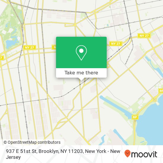 937 E 51st St, Brooklyn, NY 11203 map