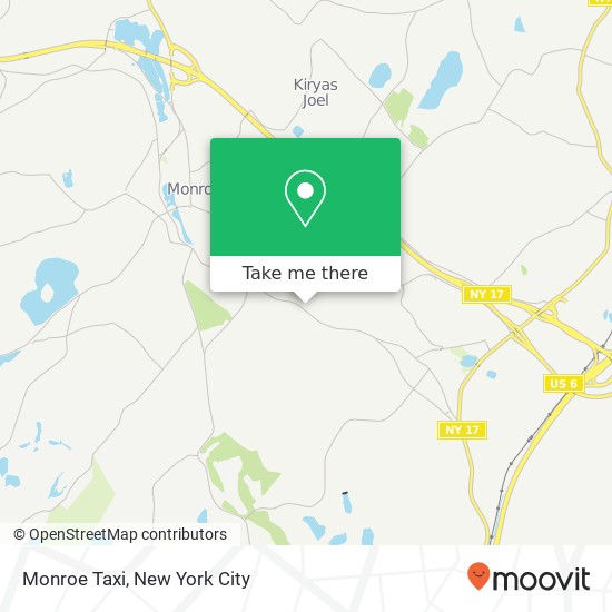 Monroe Taxi map