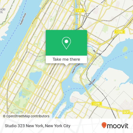 Studio 323 New York map